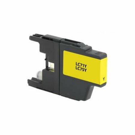 CLOVER IMAGING GROUP High Yield Yellow Ink Cartridge for Brother LC71Y LC75Y, 600 Yield 117426